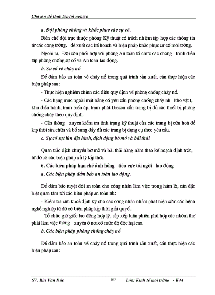image for page Phân tích những tác động môi trường và đánh giá hiệu quả kinh tế môi trường của dự án cải tạo mở rộng khai thác kinh doanh than - mỏ than Cọc Sáu