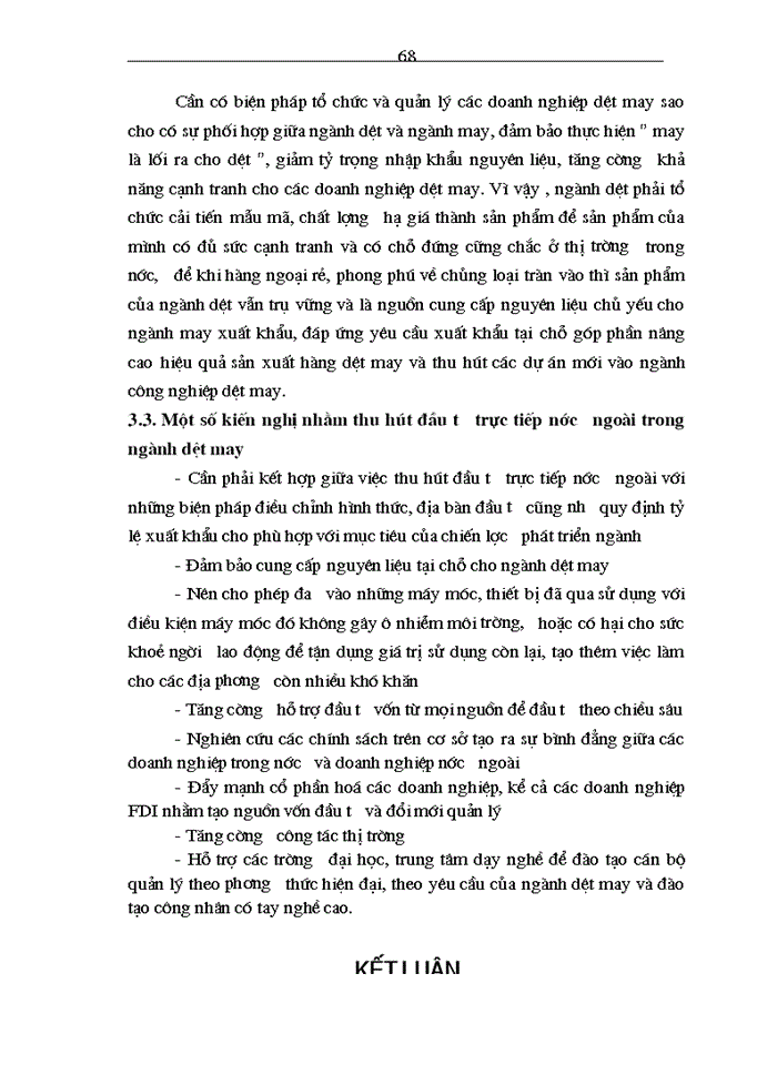 image for page Đầu tư trực tiếp nước ngoài đối với sự phát triển của ngành Dệt- May Việt Nam