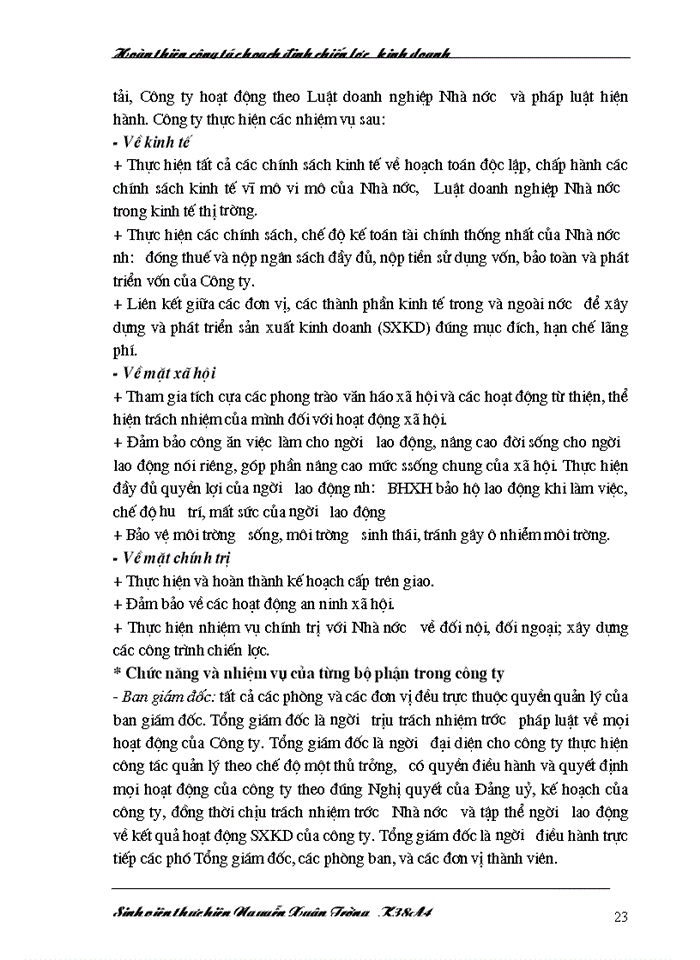 image for page Hoàn thiện công tác hoạch định chiến lược kinh doanh tại Công ty Vật tư Vận tải và Xây dựng công trình Giao thông