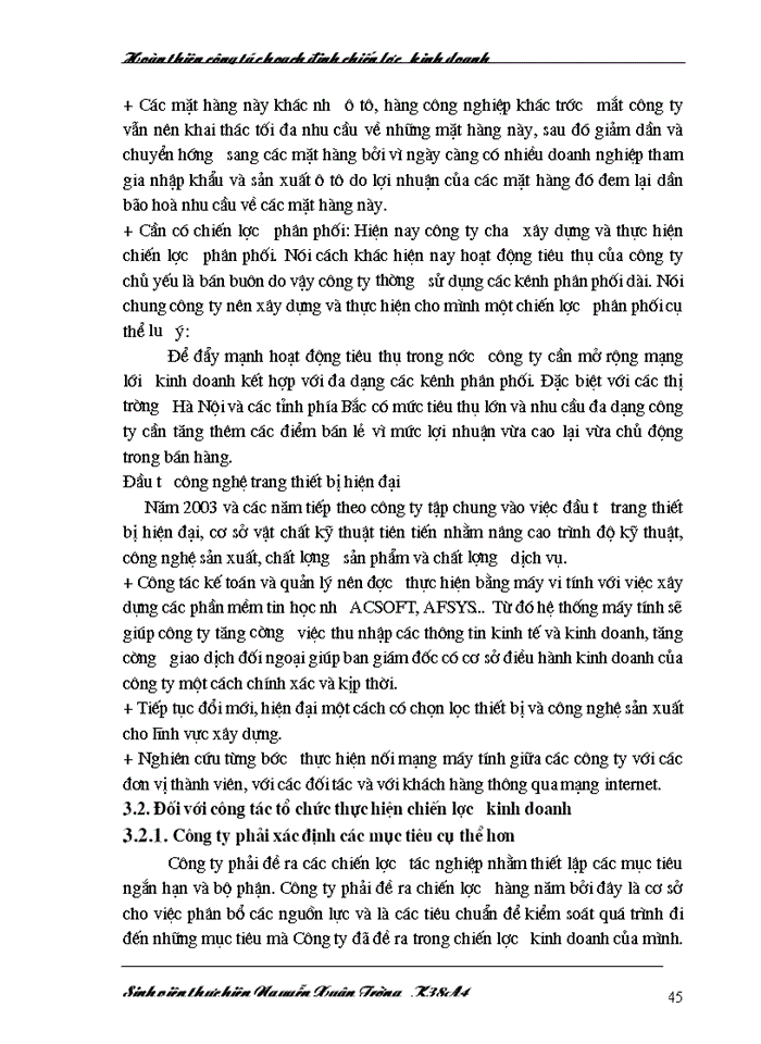 image for page Hoàn thiện công tác hoạch định chiến lược kinh doanh tại Công ty Vật tư Vận tải và Xây dựng công trình Giao thông