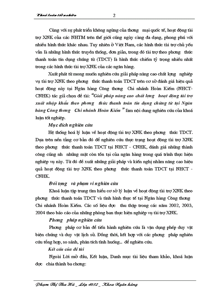 image for page Giải pháp nâng cao chất lượng hoạt động tài trợ xuất nhập khẩu theo phương thức thanh toán tín dụng chứng từ tại Ngân hàng Công thương Chi nhánh Hoàn Kiếm