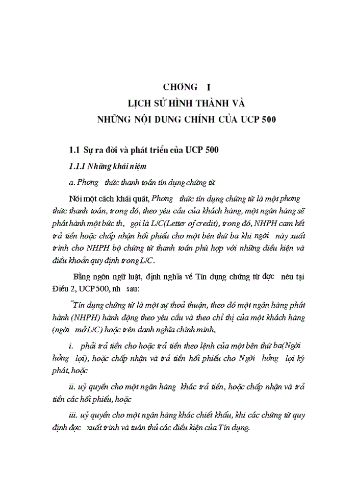 Một số vấn đề áp dụng UCP 500 trong thanh toán quốc tế hiện nay và những đề xuất cho phiên bản UCP mới