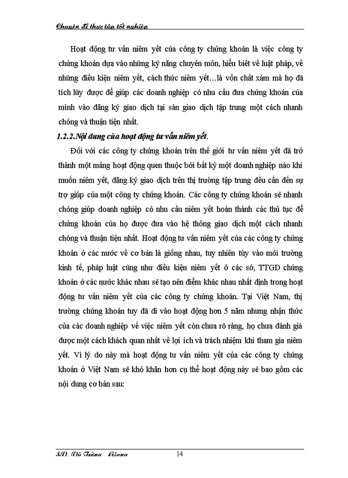 image for page Phát triển hoạt động tư vấn niêm yết tại công ty chứng khoán ngân hàng công thương.