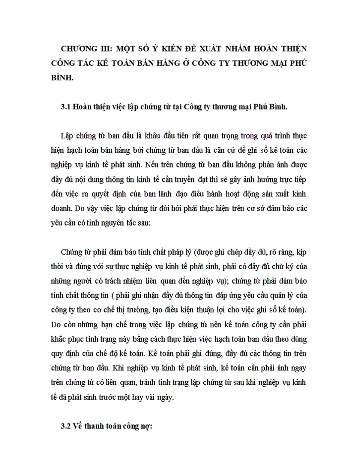 image for page Kế toán bán hàng và xác định kết quả hoạt động kinh doanh ở Công ty Thương mại Phú Bỡnh