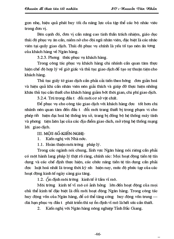 image for page Một số giải pháp nâng cao hiệu quả huy động vốn ở chi nhánh NHNo&PTNT huyện Yên Dũng