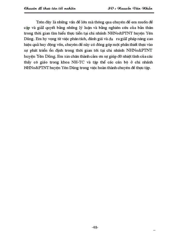 image for page Một số giải pháp nâng cao hiệu quả huy động vốn ở chi nhánh NHNo&PTNT huyện Yên Dũng