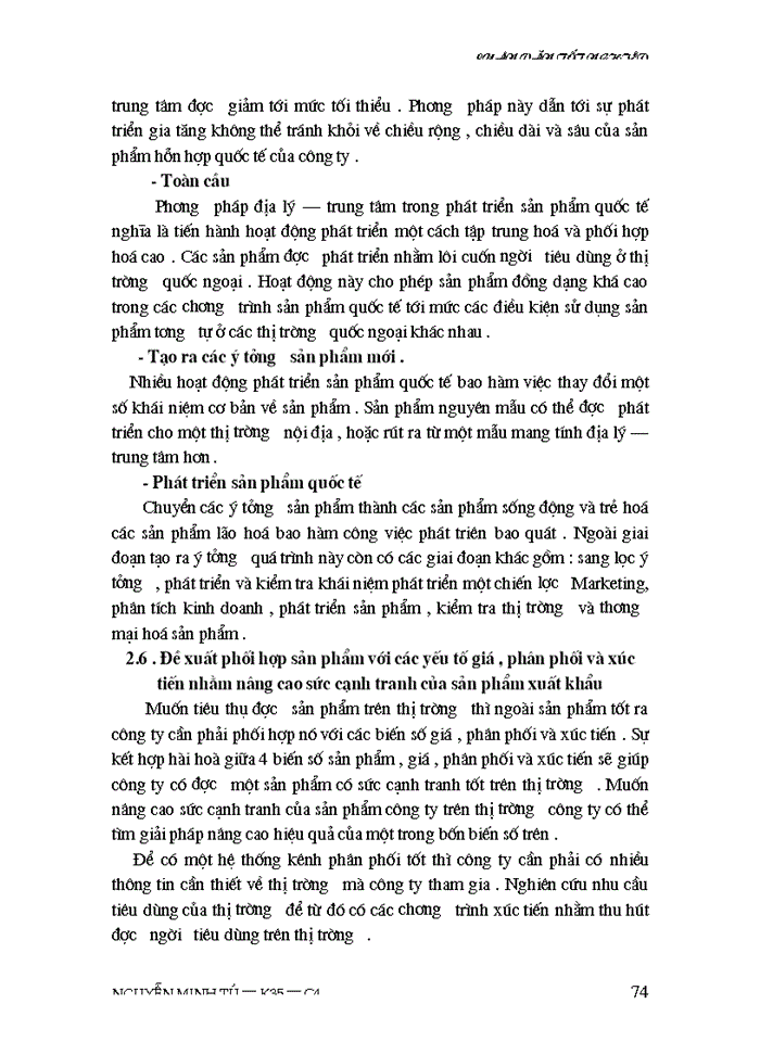 image for page Giải pháp Marketing nâng cao sức cạnh tranh cho sản phẩm của các công ty kinh doanh xuất nhập khẩu