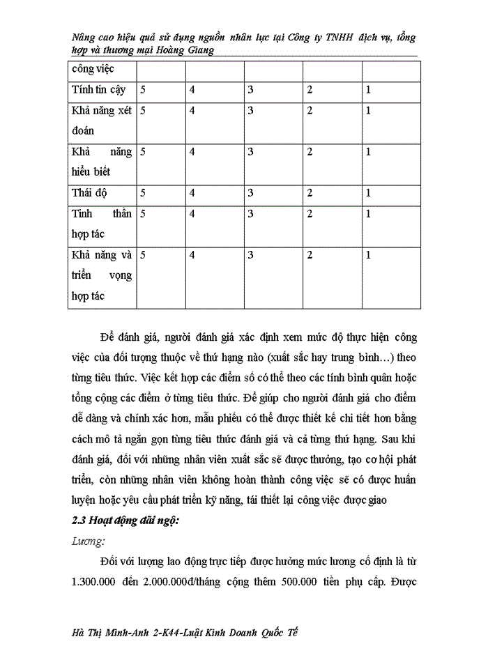image for page Nâng cao hiệu quả sử dụng nguồn nhân lực tại Công ty TNHH dịch vụ, tổng hợp và thương mại Hoàng Giang