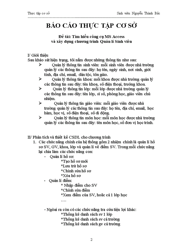 image for page Tìm hiểu công cụ MS Access và xây dựng chương trình Quản lí Sinh viên