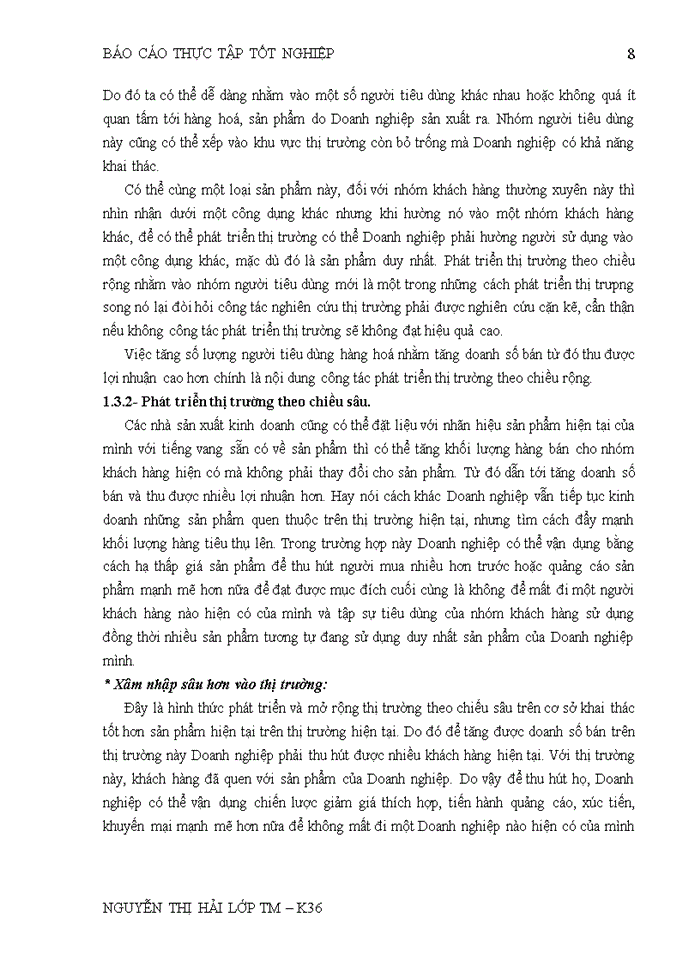 image for page Một số giải pháp nhằm phát triển thị trường tiêu thụ sản phẩm của Công ty TNHH Sông Công Hà Đông.