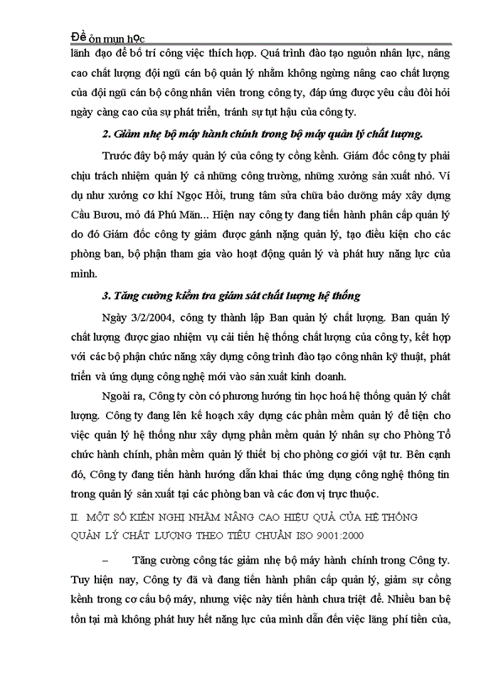 image for page Một số kiến nghị nhằm nâng cao hiệu quả hệ thống quản lý chất lượng của công ty xây dựng vimeco theo tiêu chuẩn iso 9001:2000