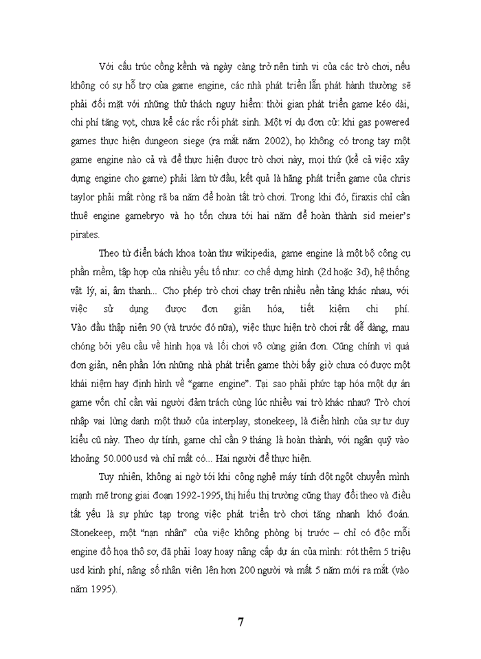 image for page Lý thuyết về game engine và 3d engine