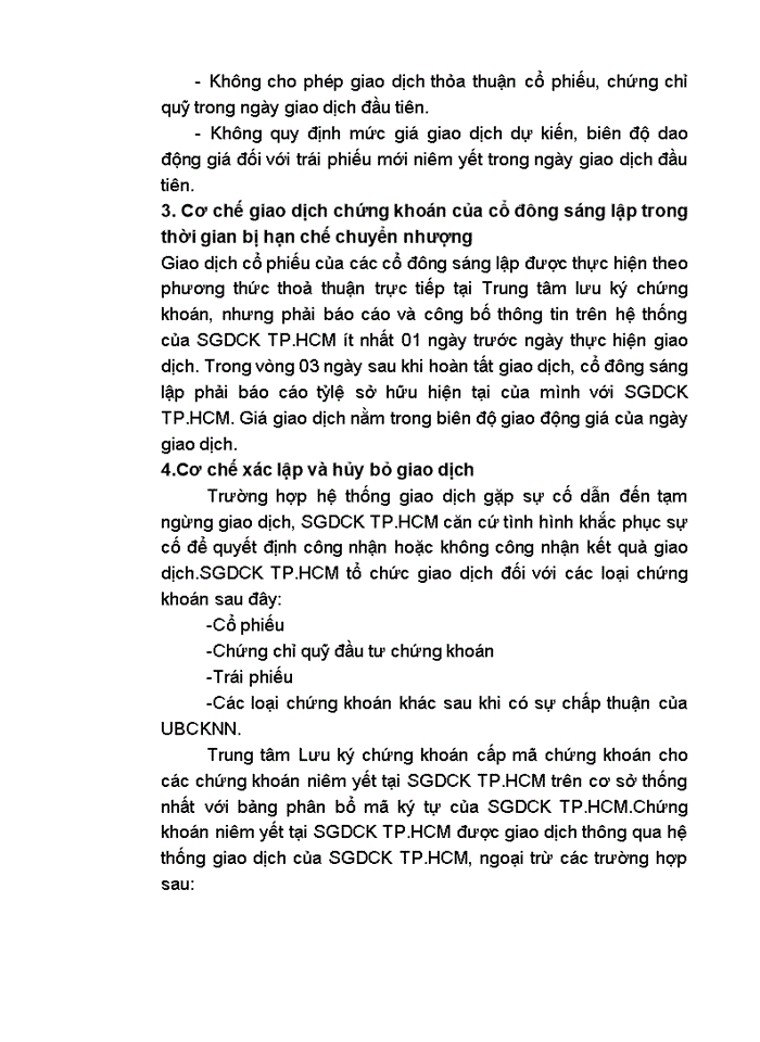 image for page Cơ chế giao dịch của sở giao dịch chứng khoán tp hồ chí minh và so sánh với trung tâm giao dịch chứng khoán hà nội