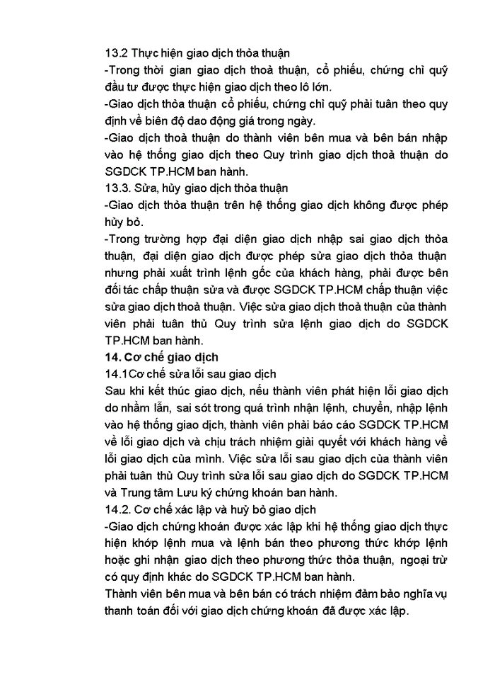 image for page Cơ chế giao dịch của sở giao dịch chứng khoán tp hồ chí minh và so sánh với trung tâm giao dịch chứng khoán hà nội