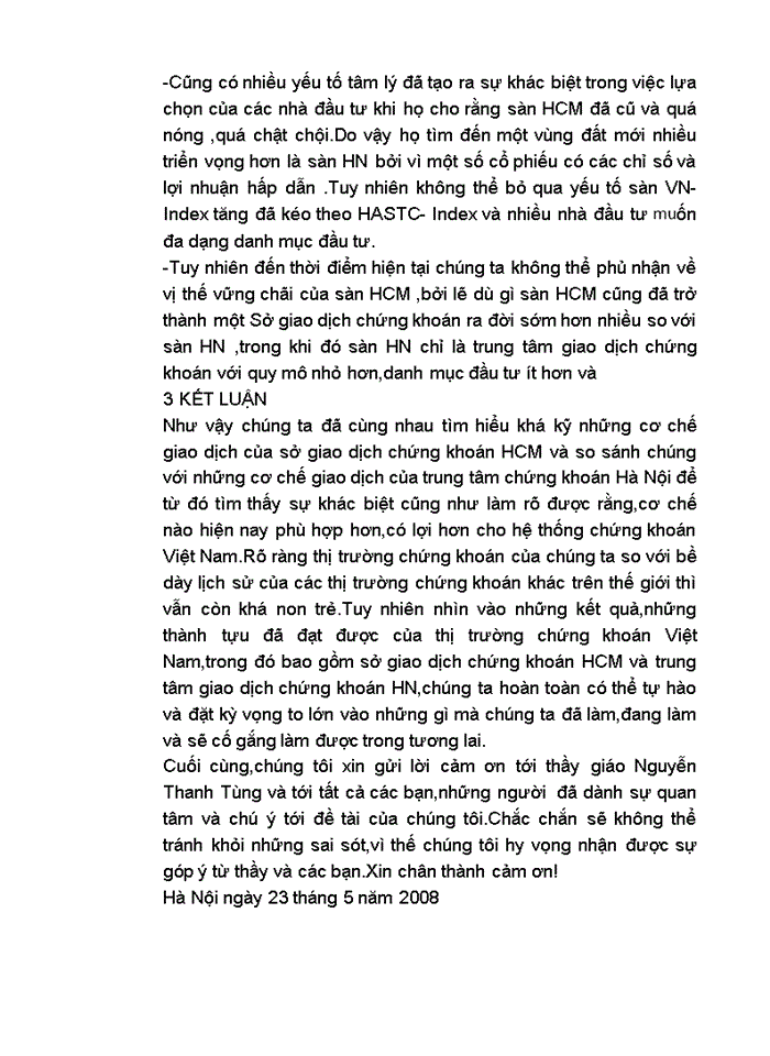 image for page Cơ chế giao dịch của sở giao dịch chứng khoán tp hồ chí minh và so sánh với trung tâm giao dịch chứng khoán hà nội