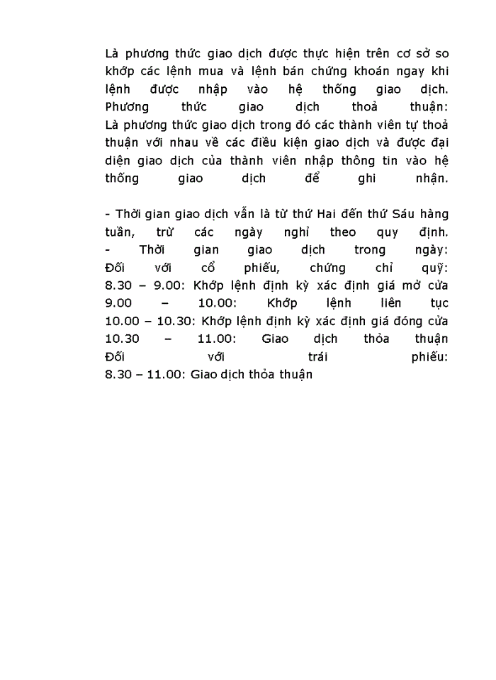 image for page Cơ chế giao dịch của sở giao dịch chứng khoán tp hồ chí minh và so sánh với trung tâm giao dịch chứng khoán hà nội