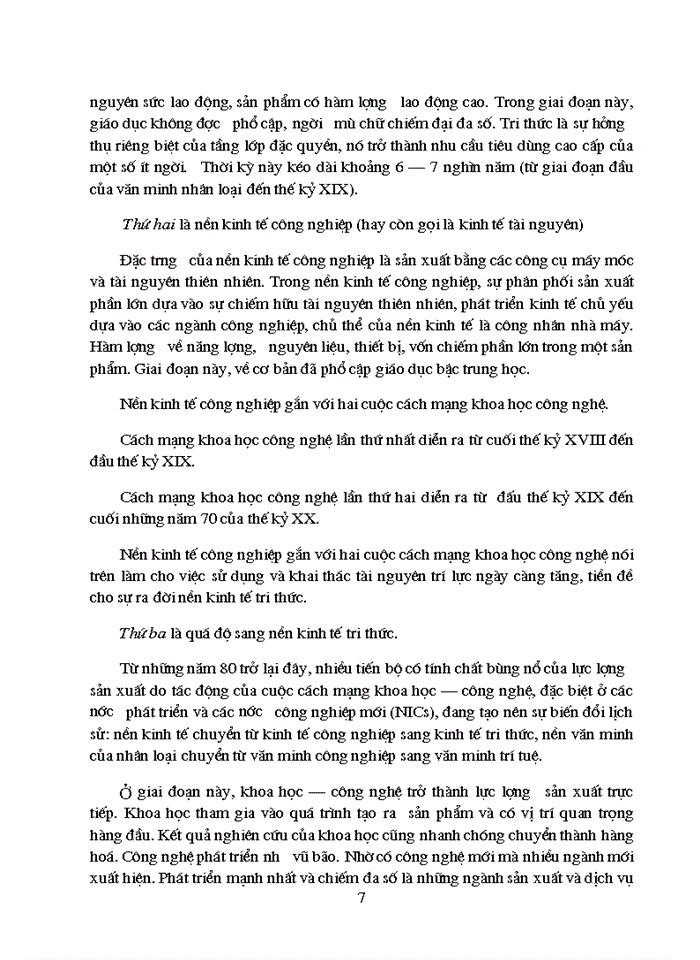 image for page Kinh tế tri thức và vấn đề phát triển nguồn nhân lực ở Việt Nam