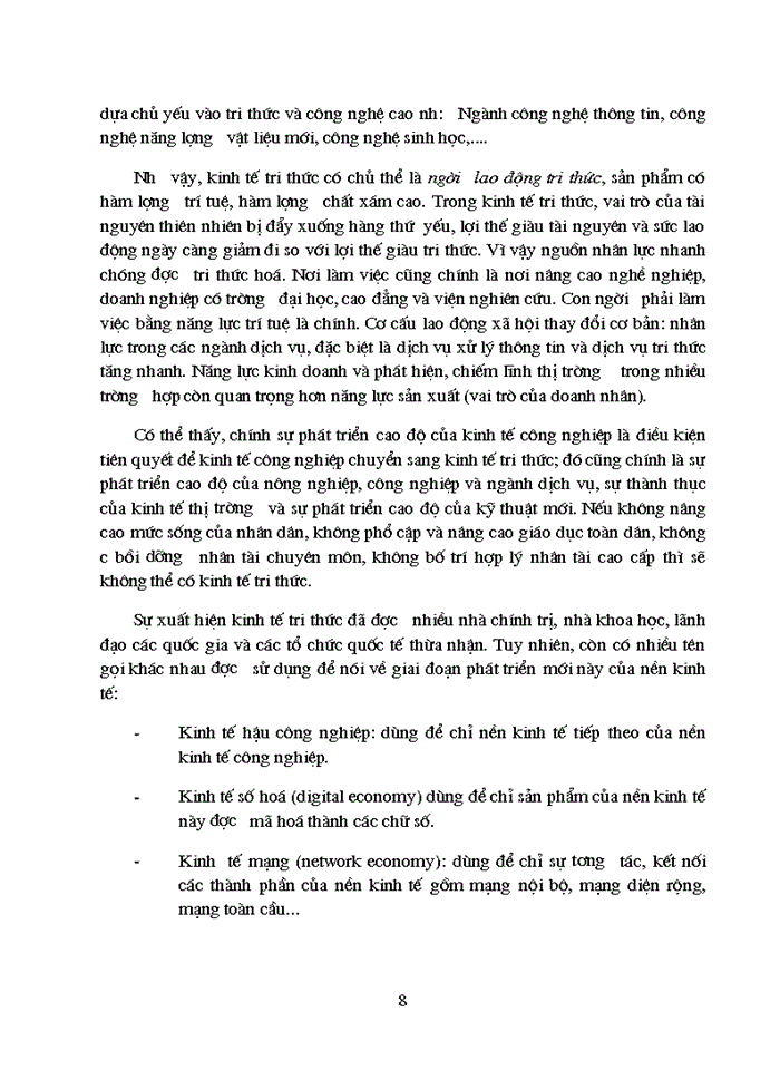 image for page Kinh tế tri thức và vấn đề phát triển nguồn nhân lực ở Việt Nam