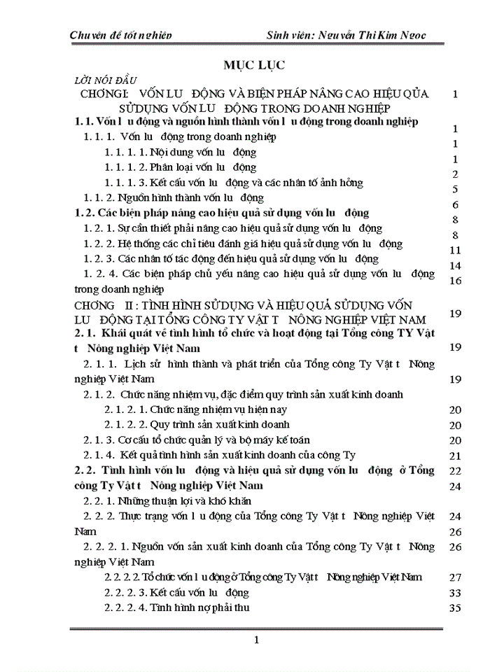 image for page Vốn lưu động và các giải pháp chủ yếu nâng cao hiệu quả tổ chức sử dụng vốn lưu động tại Tổng công ty vật tư nông nghiệp Việt Nam