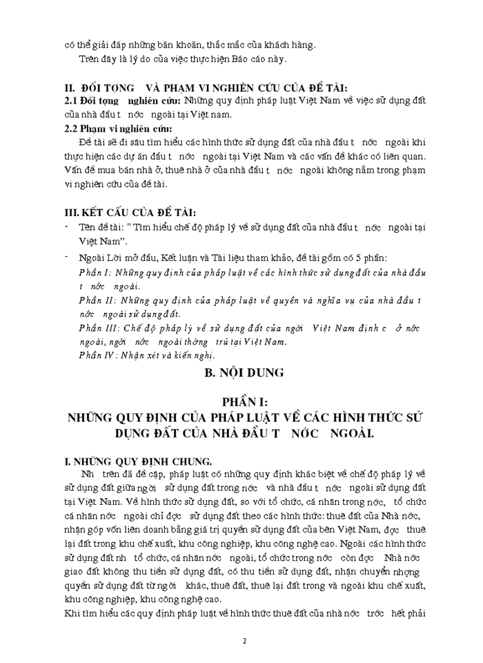 Tìm hiểu chế độ pháp lý về sử dụng đất nhà đầu tư nước ngoài tại việt nam.