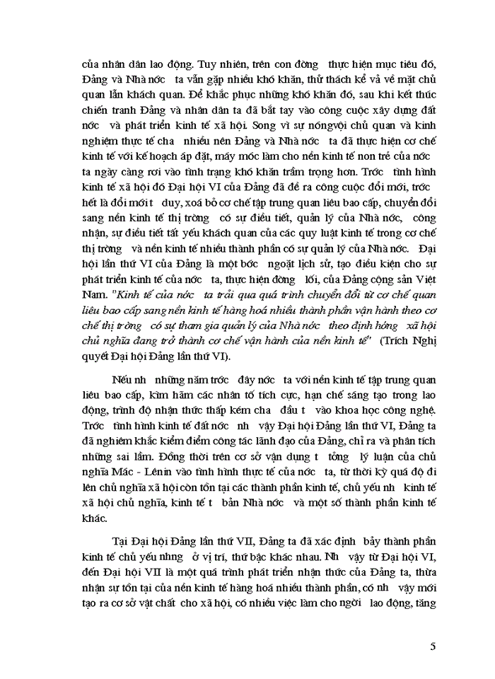 image for page Phát triển kinh tế hàng hoá nhiều thành phần là đường chiến lược nhất quan trọng suốt thời kỳ quá độ lên chủ nghĩa xã hội ở Việt Nam