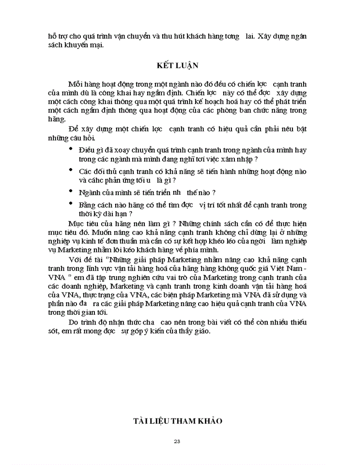 image for page Những giải pháp marketing nhằm nâng cao khả năng cạnh tranh trong lĩnh vực vận tải hàng hoá của hãng hàng không quốc gia việt nam
