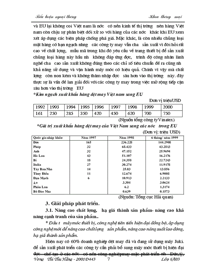 image for page Xuất khẩu hàng may mặc của Việt nam sang thị trường EU- thực trạng và giải pháp phát triển