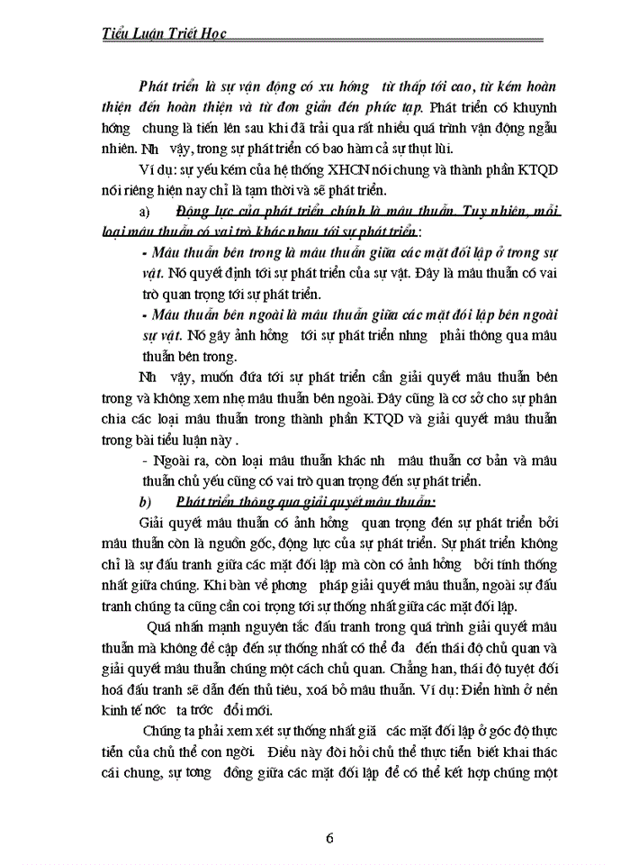 Sự hình thành và phát triển của thành phần Kinh Tế Quốc Doanh dưới cách nhìn của phép mâu thuẫn biện chứng ở nước ta