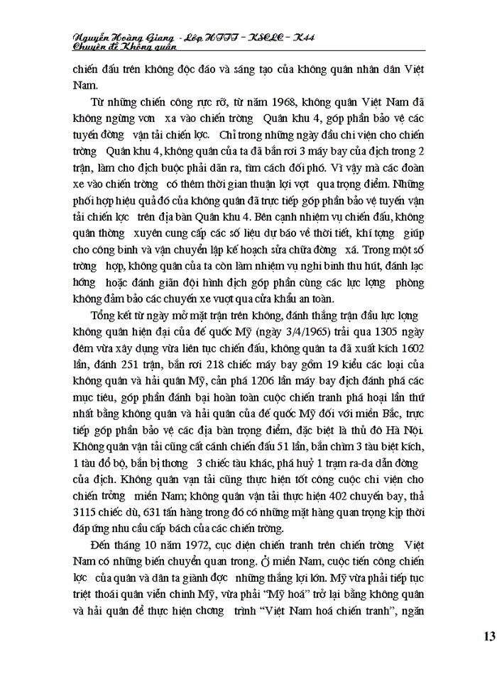 image for page Phân tích vai trò, nhiệm vụ, thành phần của không quân nói chung và vai trò của không quân nhân dân Việt Nam trong chiến tranh bảo vệ tổ quốc.