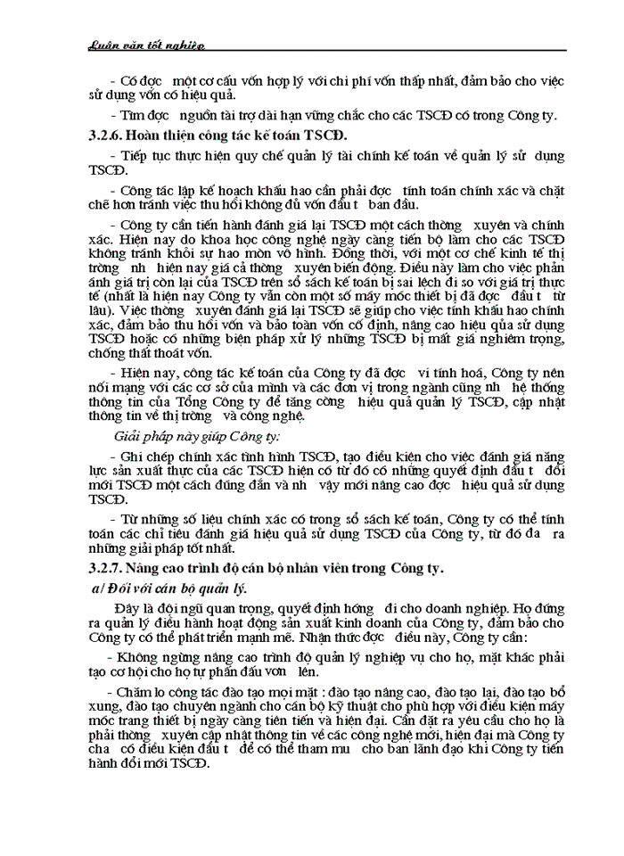 image for page Giải pháp nâng cao hiệu quả sử dụng TSCĐ tại Công ty Cao su Sao Vàng Hà Nội