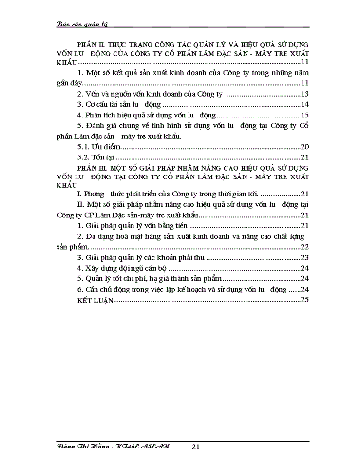 image for page Quản lý và hiệu quả sử dụng vốn lưu động
