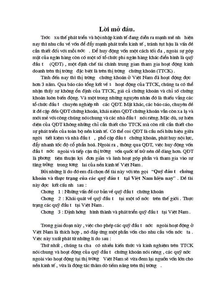 image for page Quỹ đầu tư chứng khoán và thực trạng của các quỹ đầu tư tại Việt Nam hiện nay