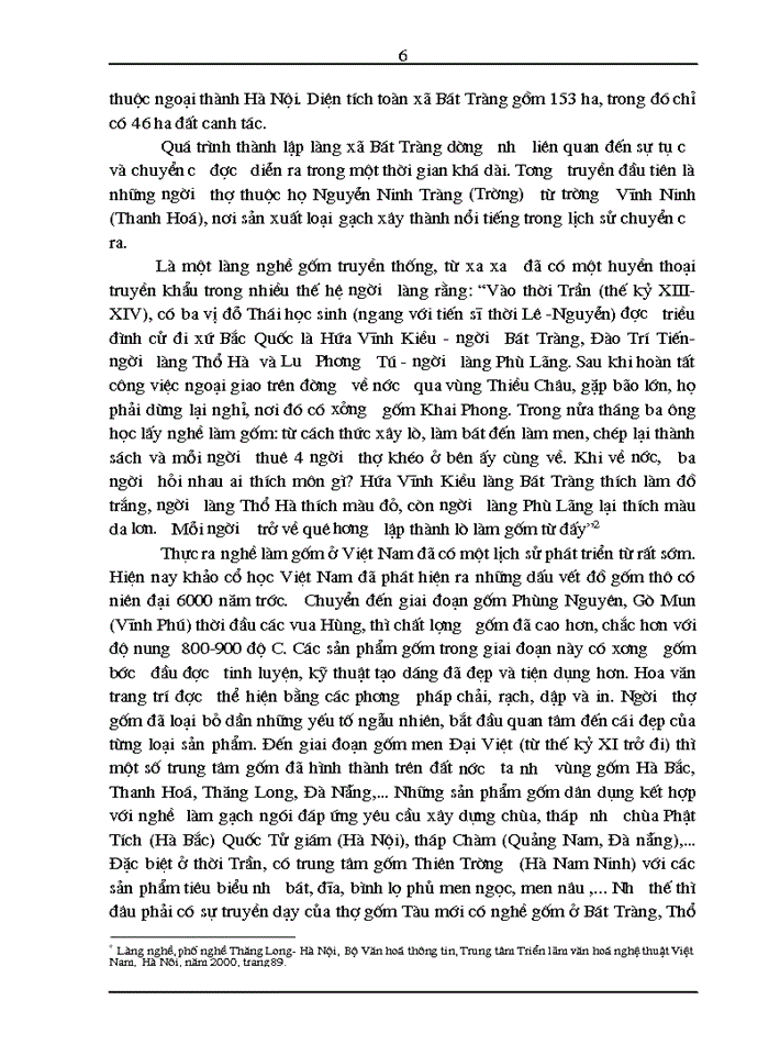 image for page Một số giải pháp để phát triển du lịch tại làng gốm sứ bát tràng