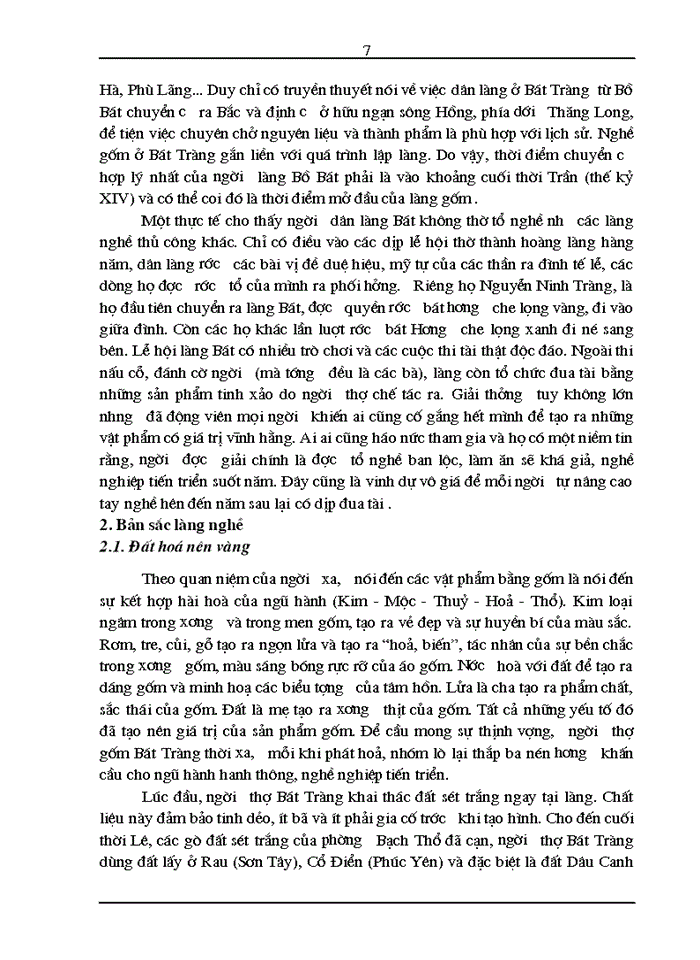image for page Một số giải pháp để phát triển du lịch tại làng gốm sứ bát tràng