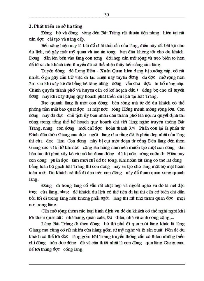 image for page Một số giải pháp để phát triển du lịch tại làng gốm sứ bát tràng