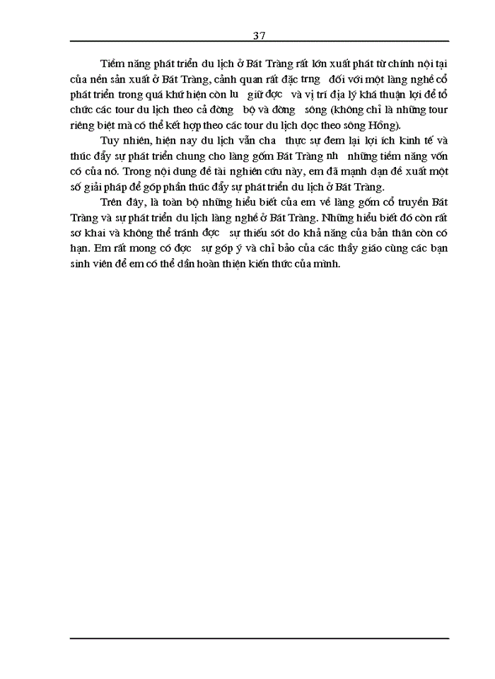 image for page Một số giải pháp để phát triển du lịch tại làng gốm sứ bát tràng