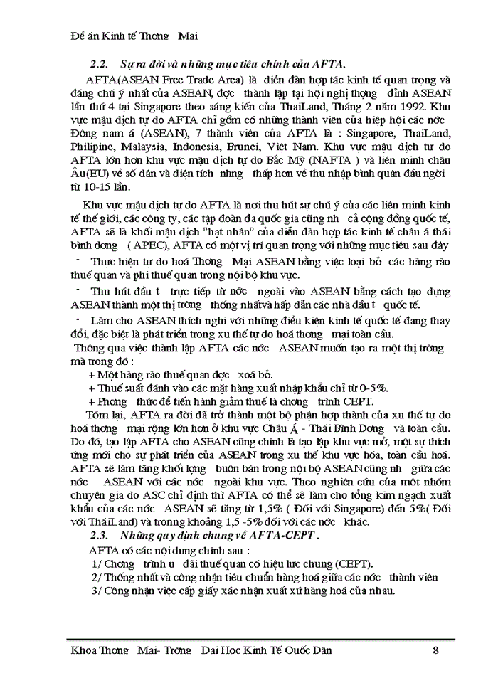 image for page Thúc đẩy xuất khẩu hàng hoá của Việt Nam trong điều kiện thực hiện lộ trình AFTA-CEPT