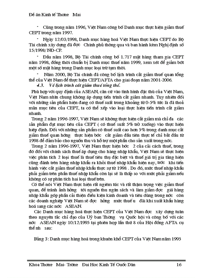 image for page Thúc đẩy xuất khẩu hàng hoá của Việt Nam trong điều kiện thực hiện lộ trình AFTA-CEPT