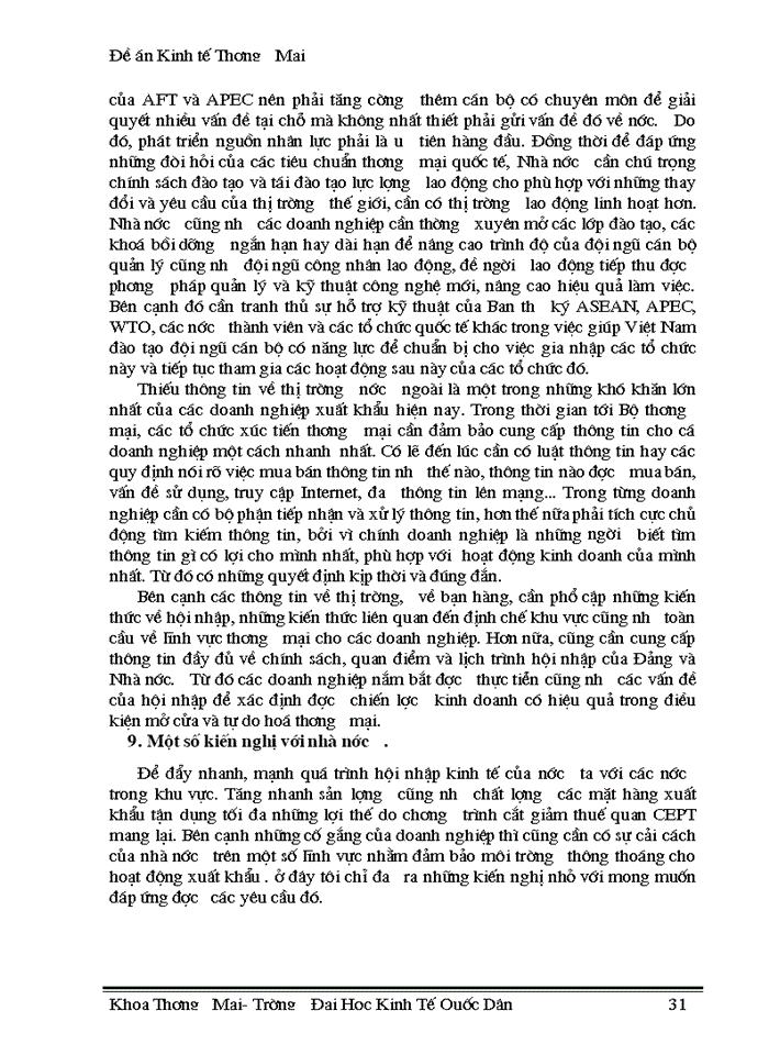 image for page Thúc đẩy xuất khẩu hàng hoá của Việt Nam trong điều kiện thực hiện lộ trình AFTA-CEPT