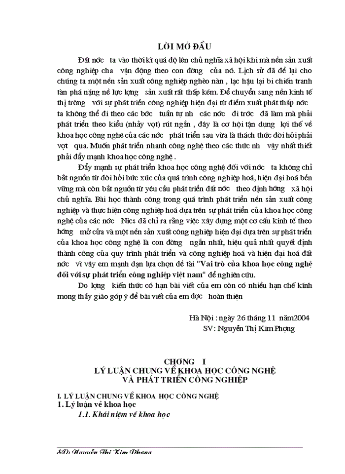 image for page Vai trò của khoa học công nghệ đối với sự phát triển công nghiệp việt nam