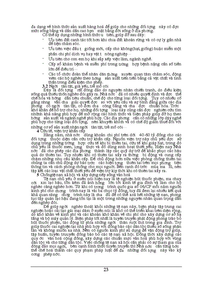 image for page Chính sách xoá đói giảm nghèo đối với đồng bào các dân tộc thiểu số ở nước ta trong giai đoạn hiện nay, thực trạng và giải pháp.