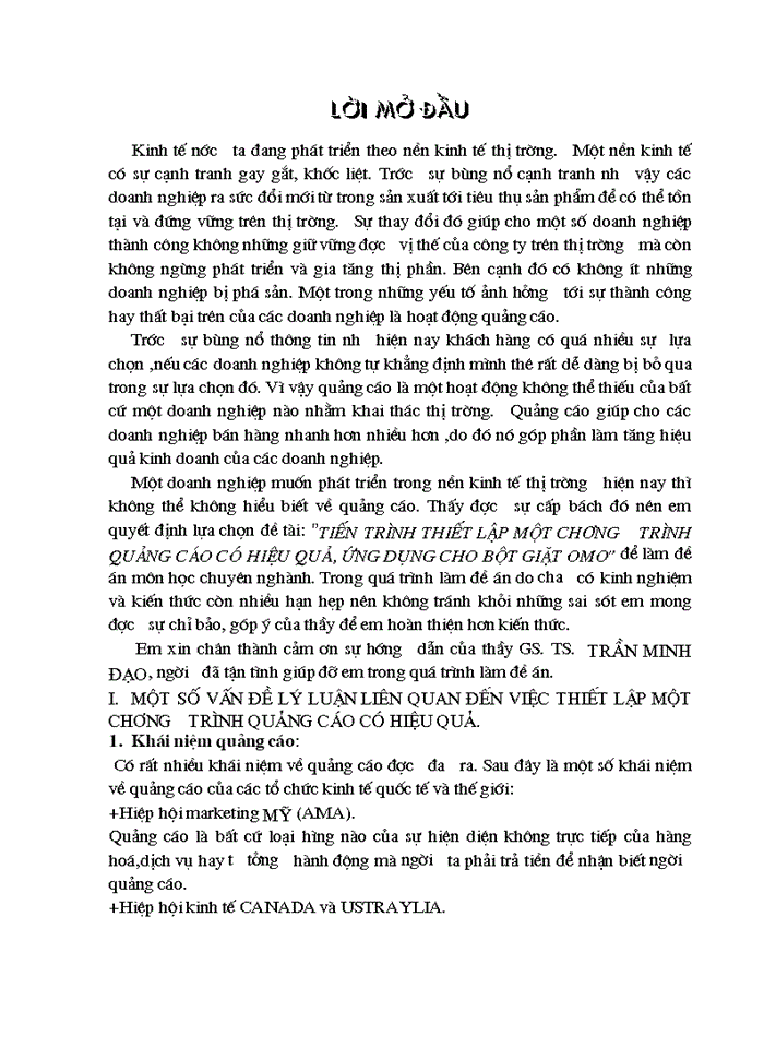 image for page Tiến trình thiết lập một chương trình quảng cáo có hiệu quả, ứng dụng cho bột giặt OMO