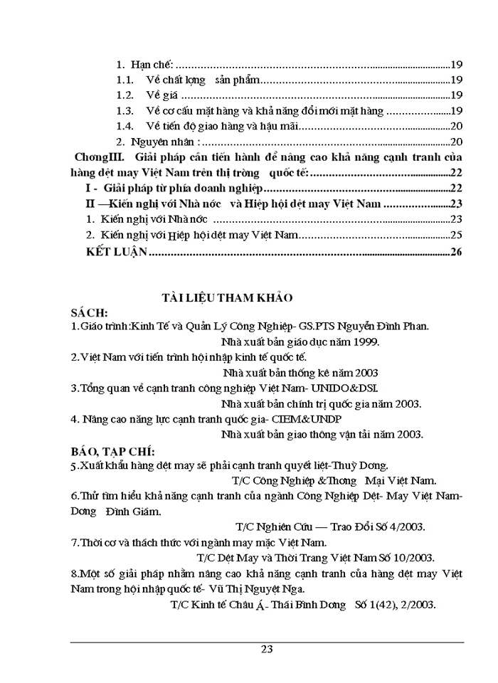 image for page Giải pháp nhằm nâng cao khả năng cạnh tranh của hàng dệt may Việt Nam trên thị trường quốc tế