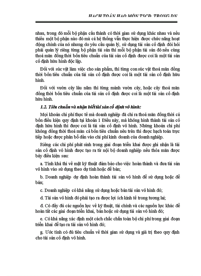 image for page Hạch toán hao mòn tscđ  trong dn