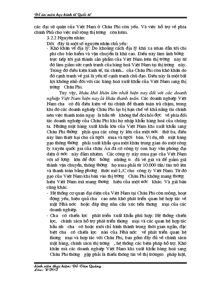 image for page Xuất khẩu hàng hoá của Việt Nam sang thị trường Châu: Phi thực trạng và giải pháp