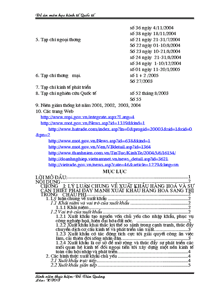 image for page Xuất khẩu hàng hoá của Việt Nam sang thị trường Châu: Phi thực trạng và giải pháp