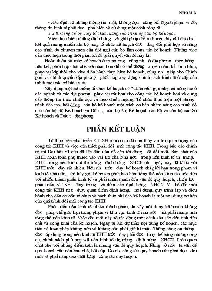 image for page Những đổi mới trong công tác KHH ở Việt Nam và những phương hướng tiếp tục đổi mới công tác KHH ở Việt Nam.