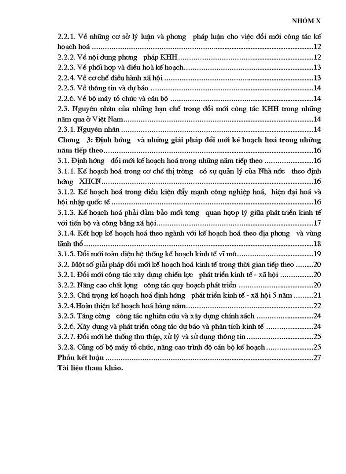 image for page Những đổi mới trong công tác KHH ở Việt Nam và những phương hướng tiếp tục đổi mới công tác KHH ở Việt Nam.