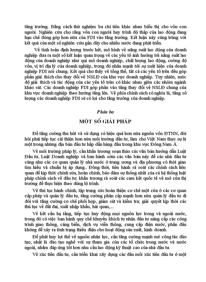 image for page Giải thích tác động tràn của FDI đến khu vực kinh tế trong nước