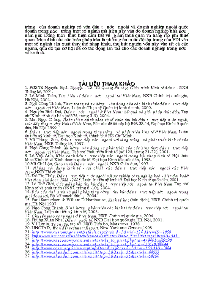 image for page Giải thích tác động tràn của FDI đến khu vực kinh tế trong nước